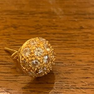 21k solid gold single earring